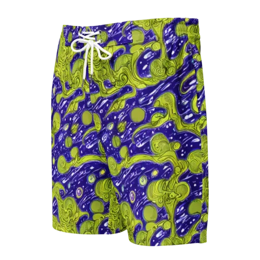 Lime Current on a Men's Board Shorts