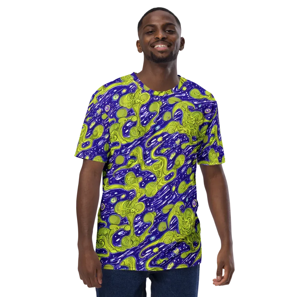 Lime Current on Men's Crew Neck T-Shirt — Front