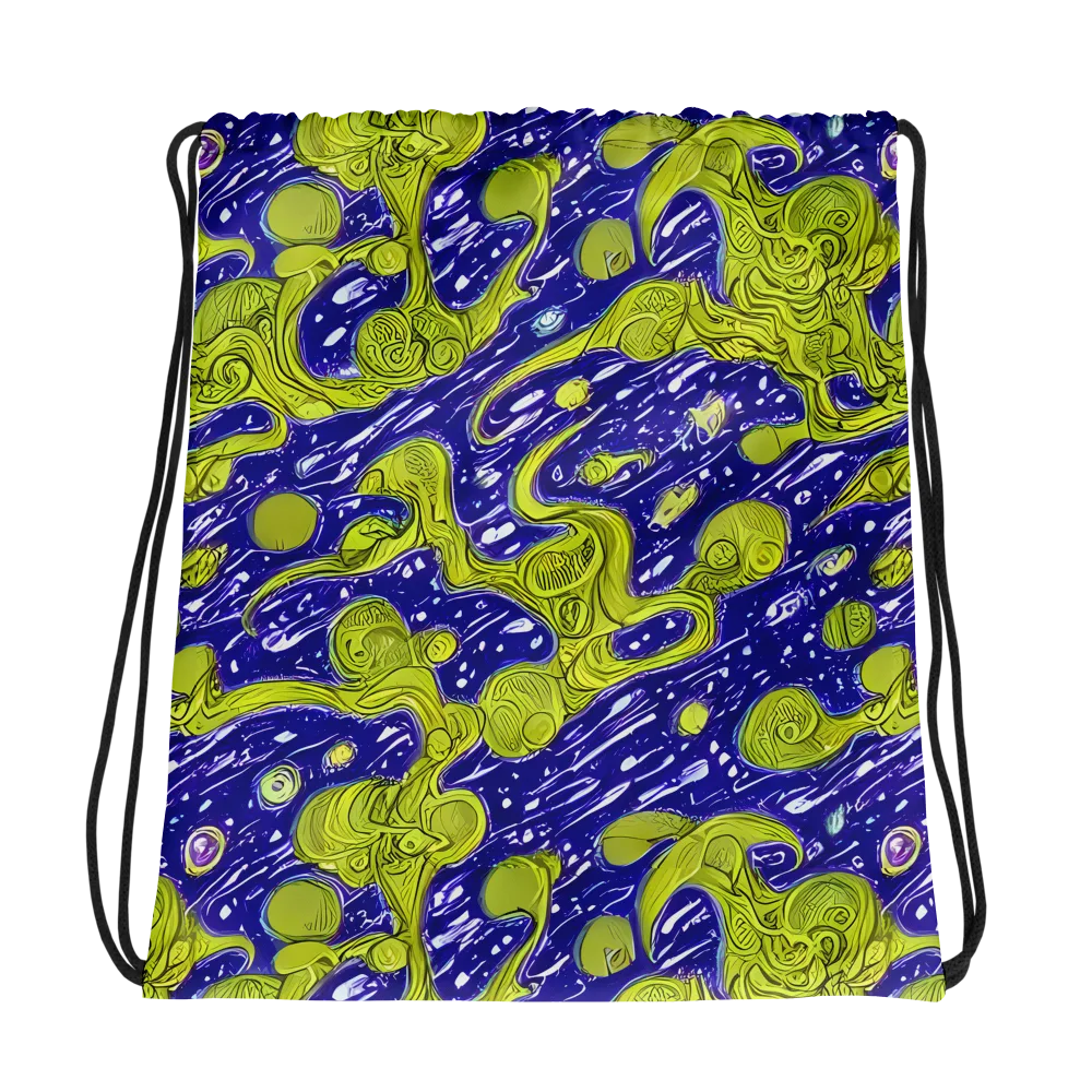 Lime Current on Drawstring Bag — Photo