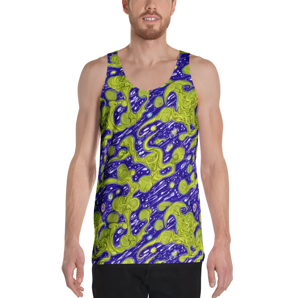 Lime Current on Men's Tank Top — Front