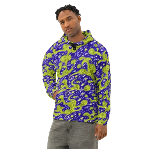 Lime Current on a Cotton Hoodie