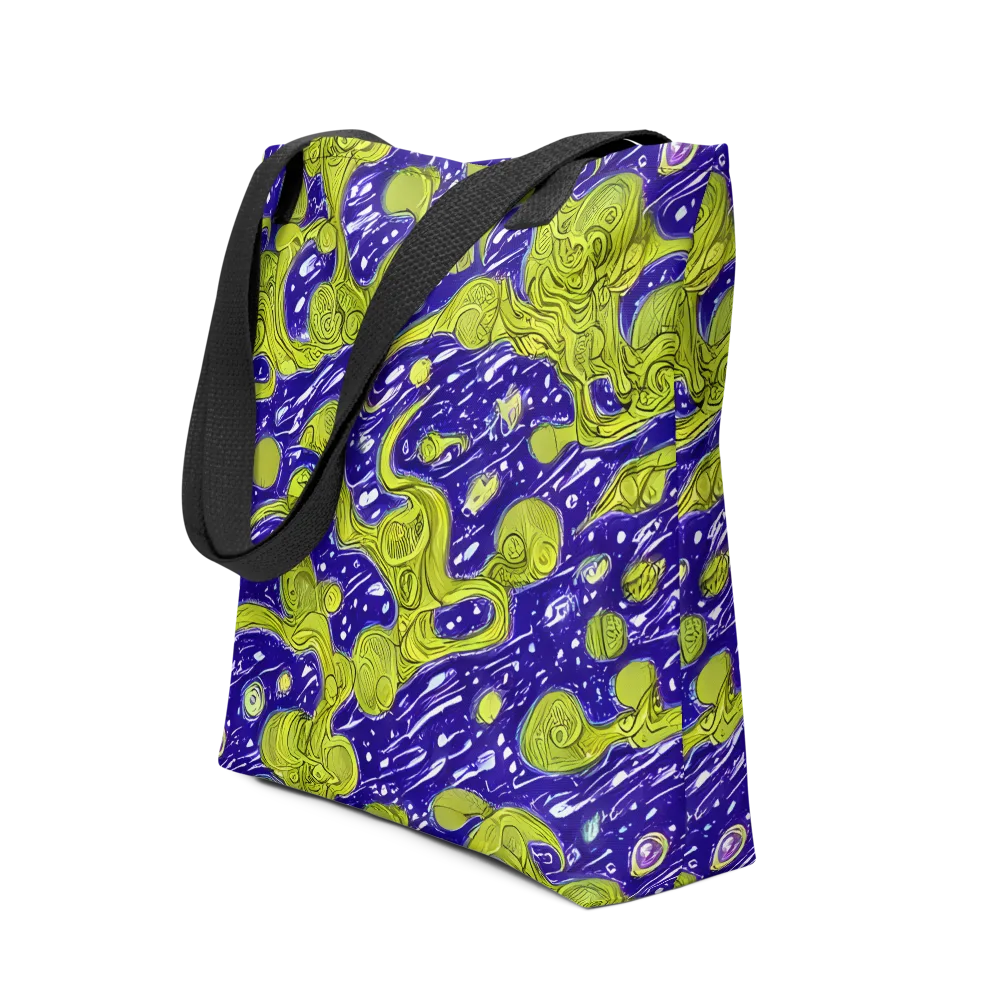 Lime Current on Tote Bag — Front