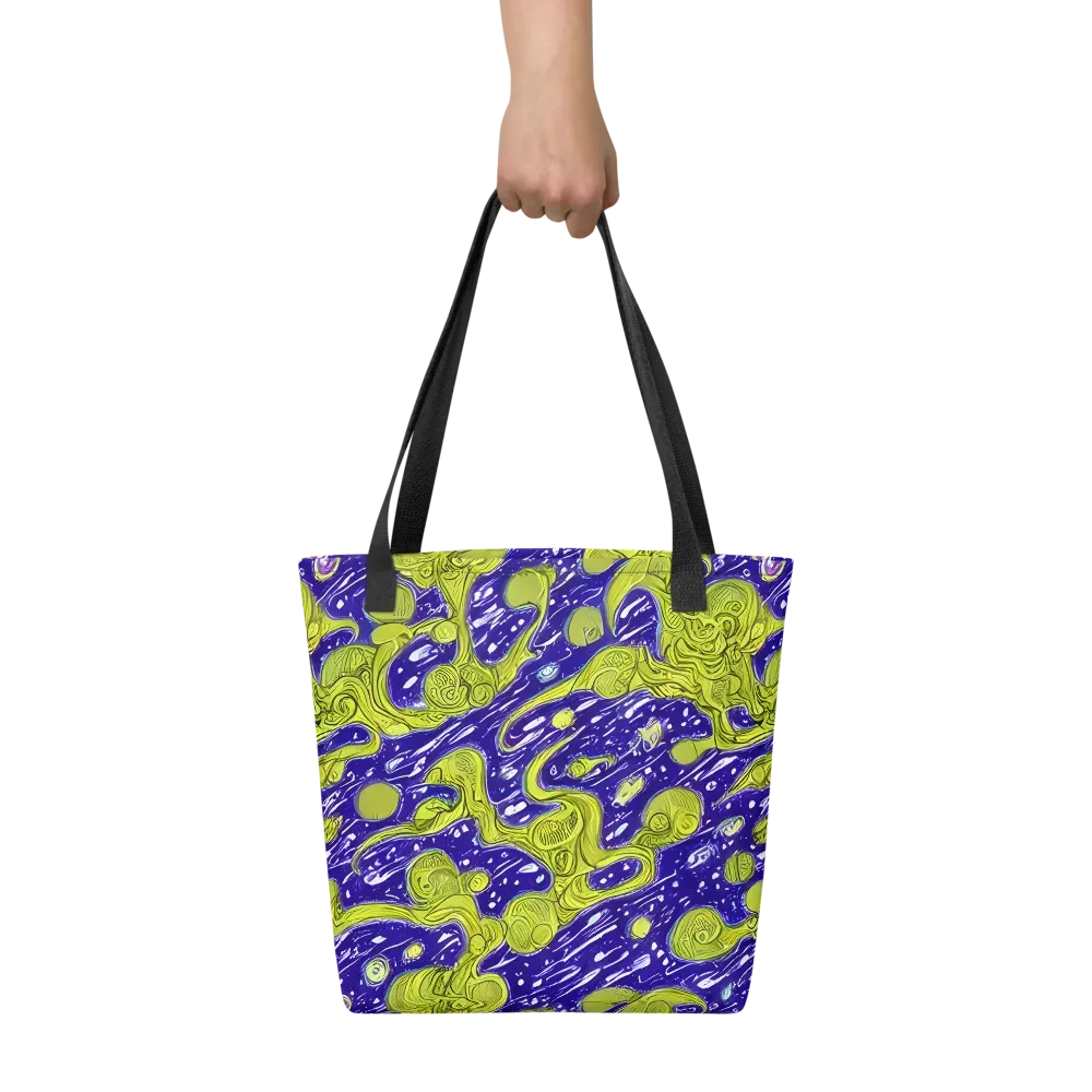 Lime Current on Tote Bag — Front