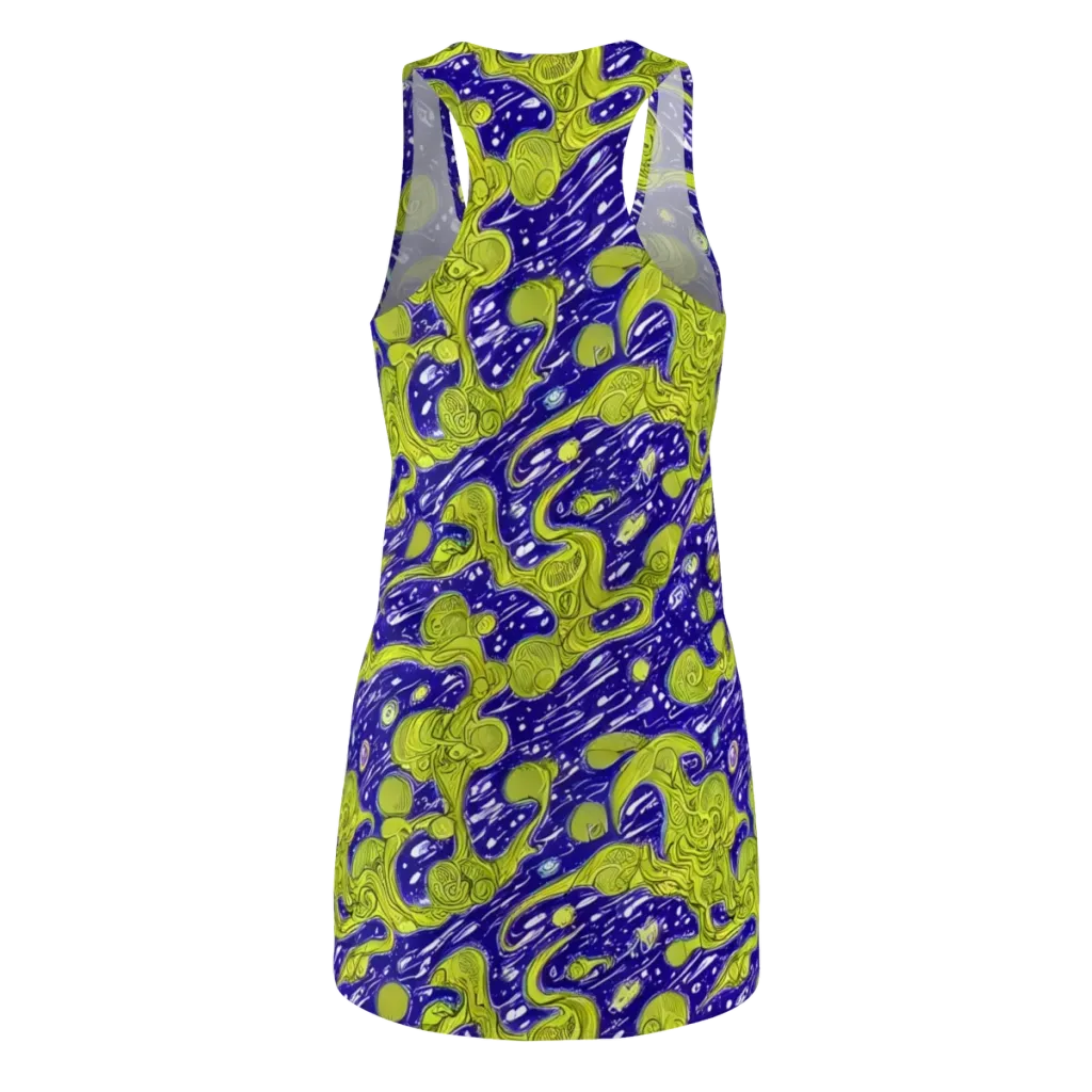 Lime Current on Racerback Dress — Back