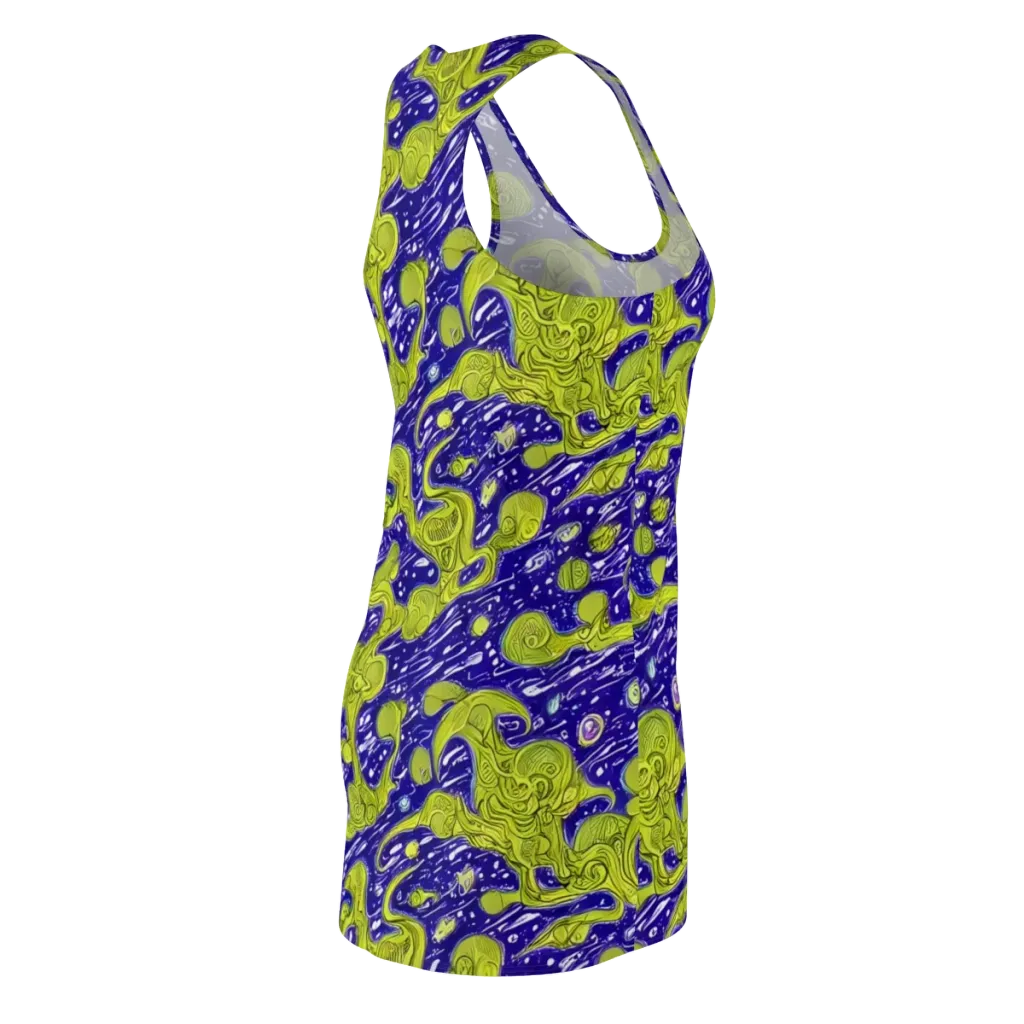 Lime Current on Racerback Dress — Back Side