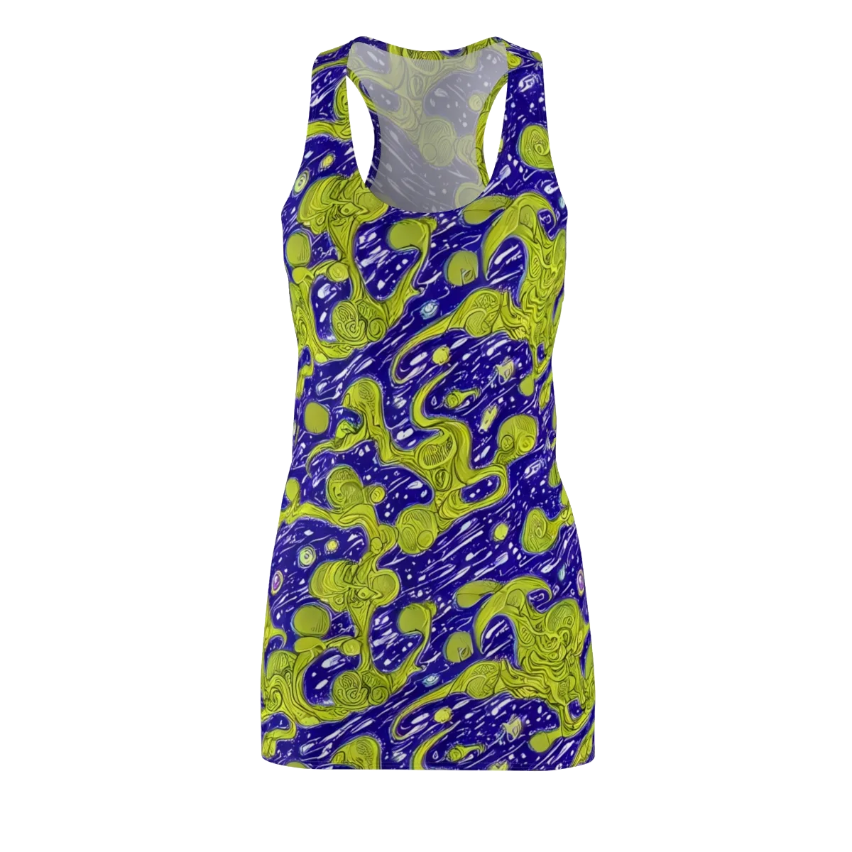 Lime Current on Racerback Dress — Front
