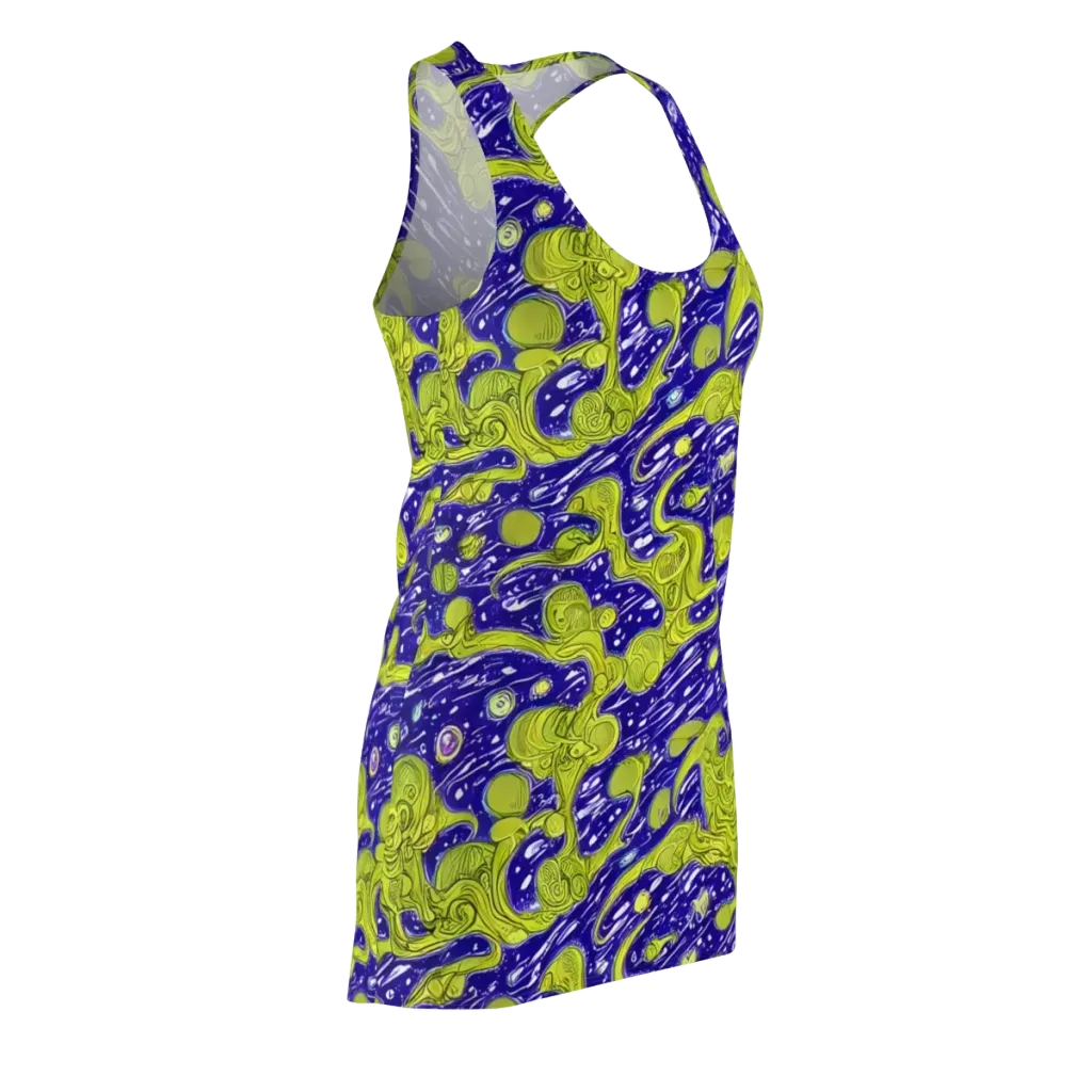 Lime Current on Racerback Dress — Front Side