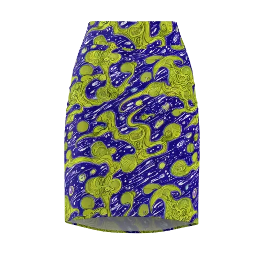 Lime Current on a Pencil Skirt