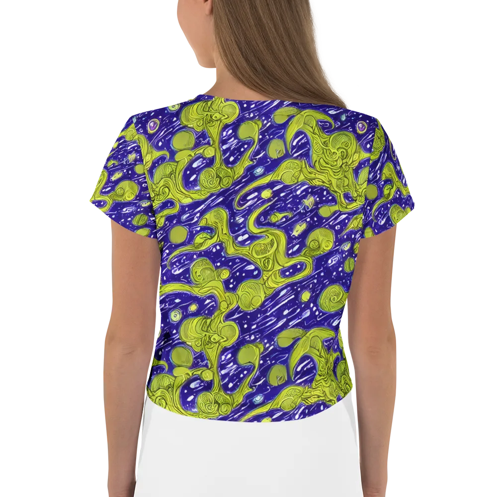 Lime Current on Crop Tee — Back