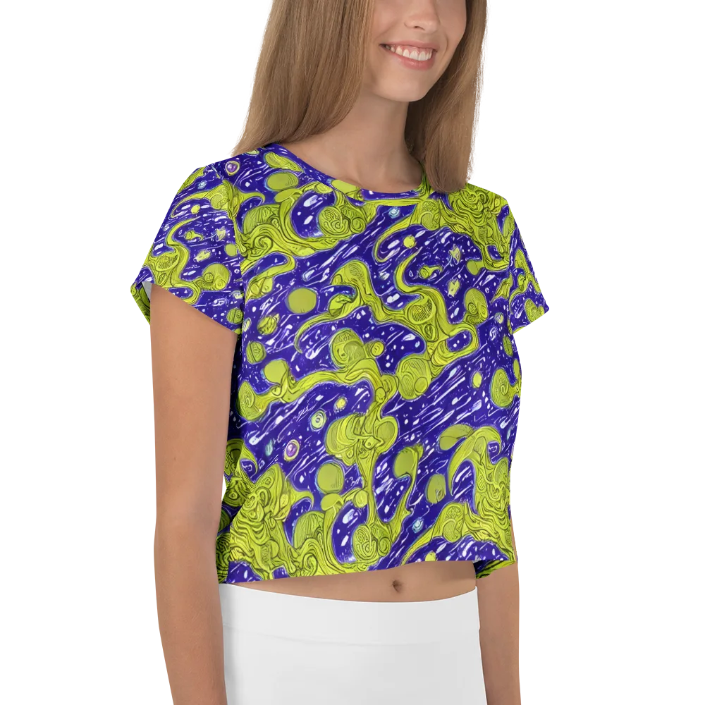 Lime Current on Crop Tee — Right