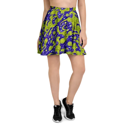 Lime Current on a Skater Skirt