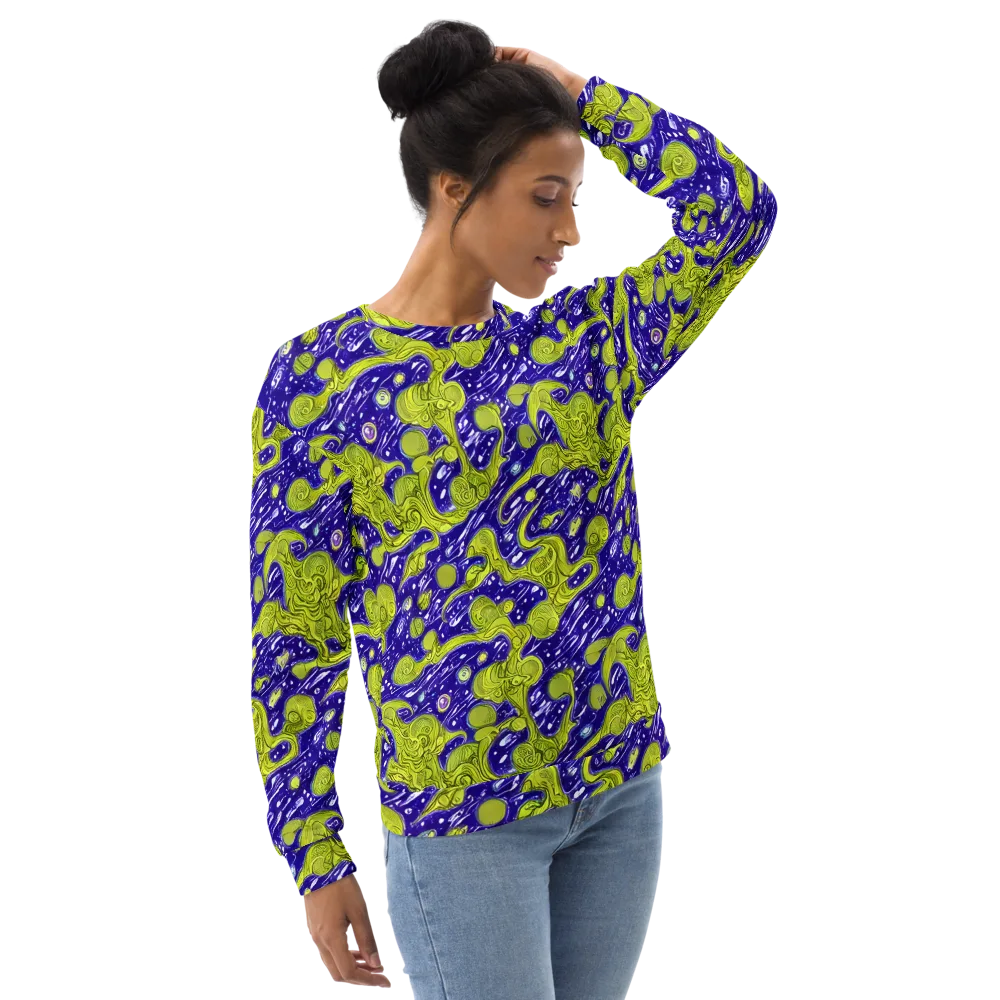 Lime Current on Sweatshirt — Right Front
