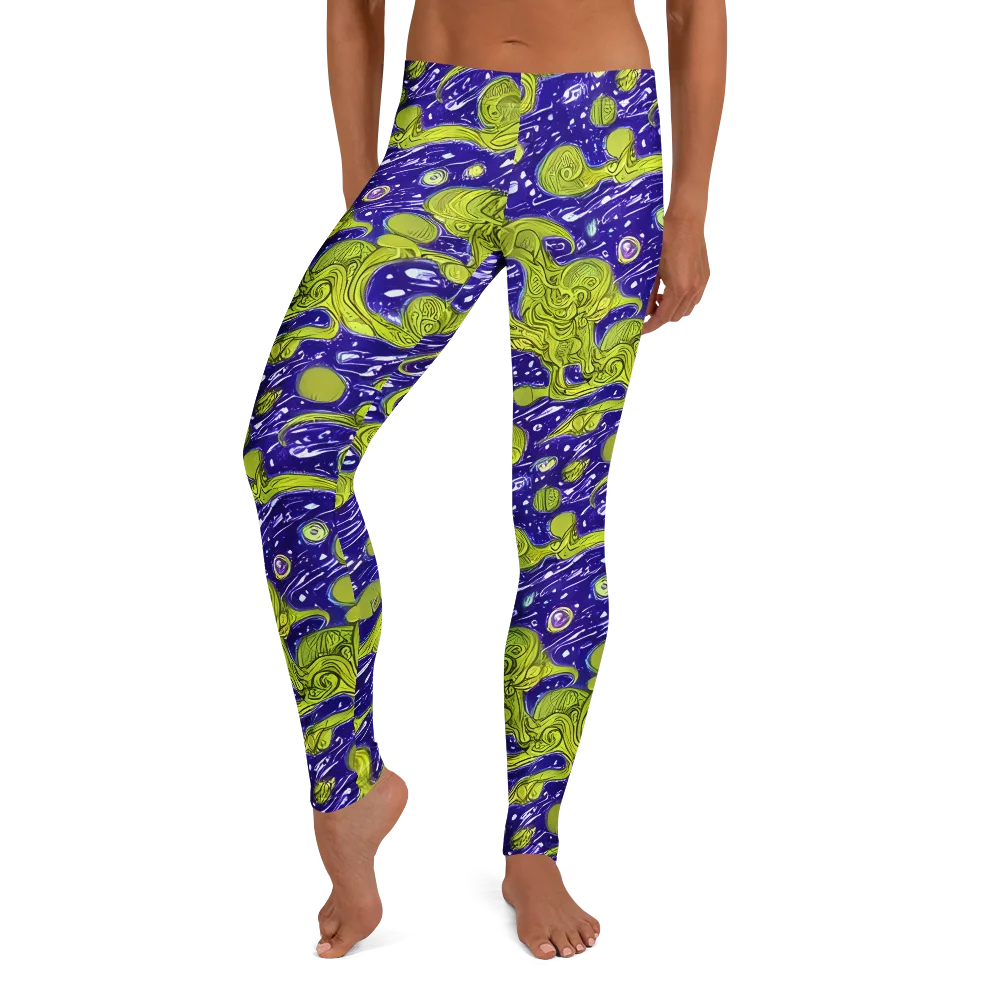 Lime Current on Leggings — Front
