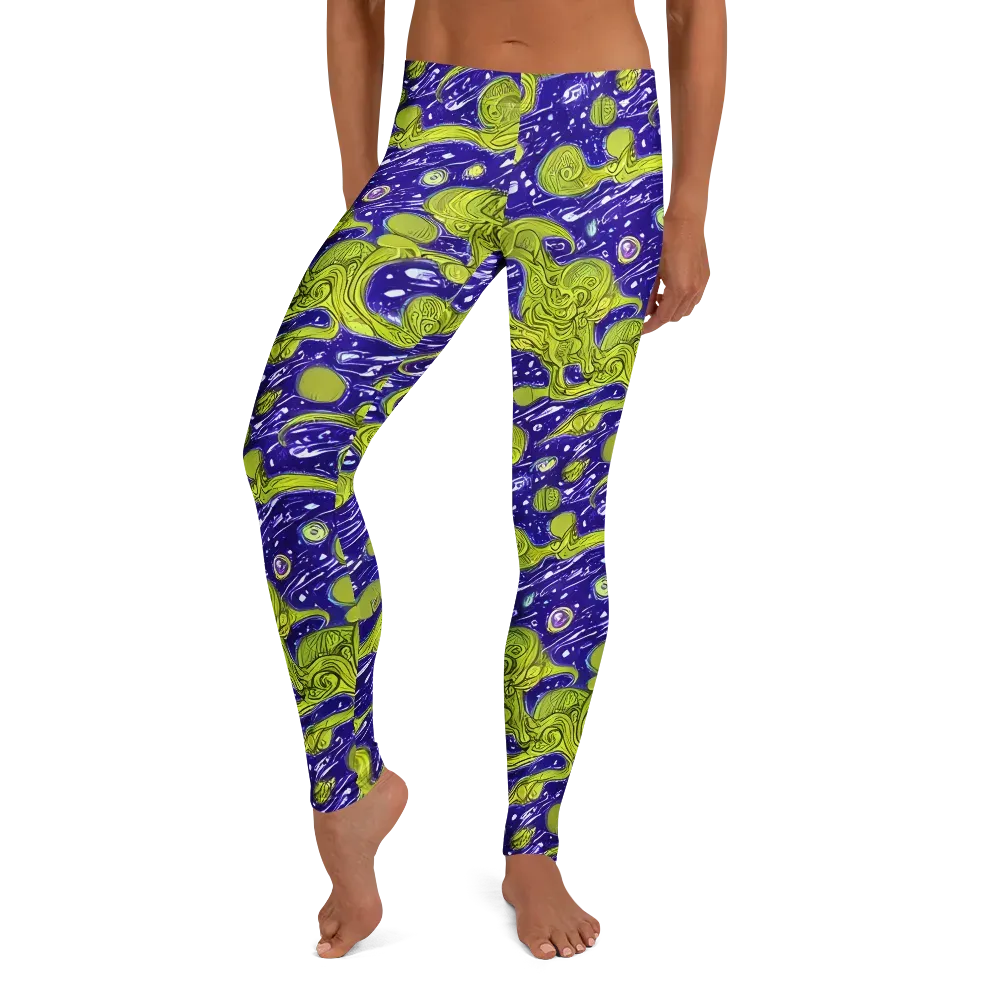 Lime Current on Leggings — Front