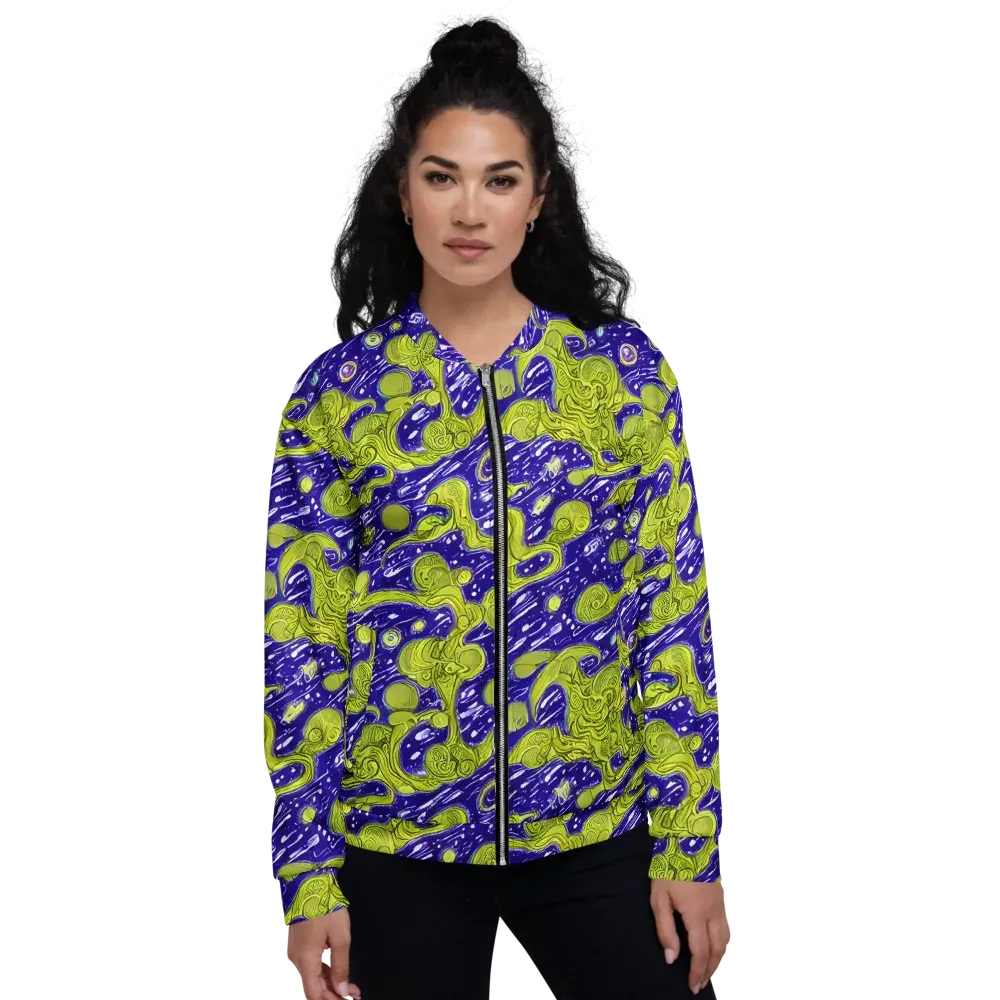 Lime Current on Bomber Jacket — Front
