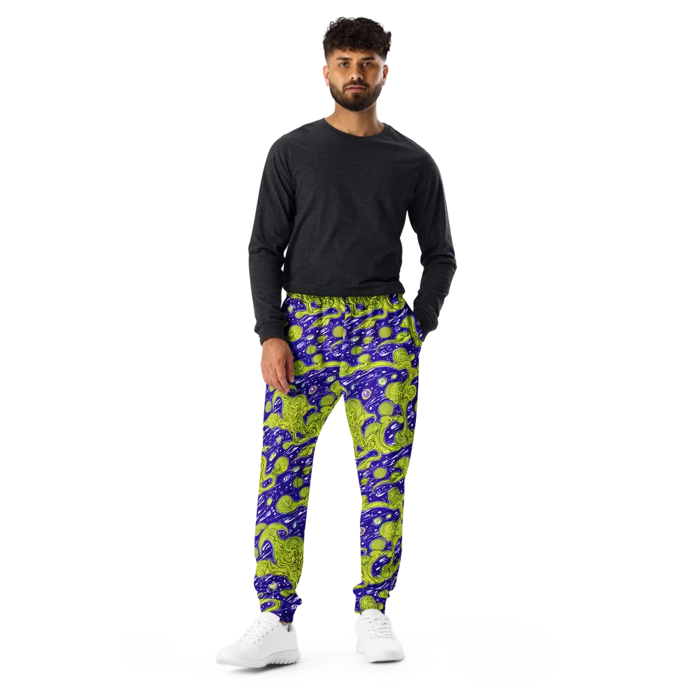 Lime Current on Men's Joggers — Front