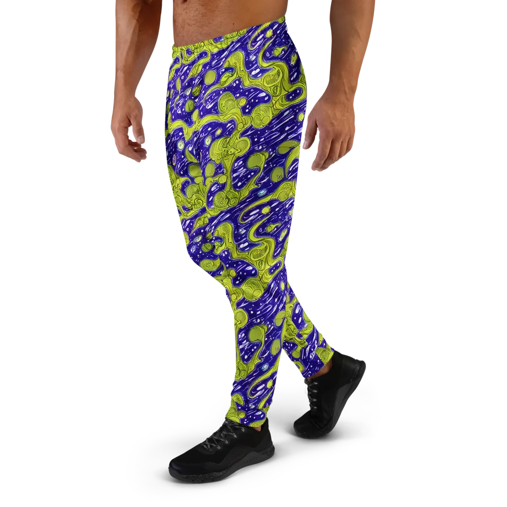 Lime Current on Men's Joggers — Left