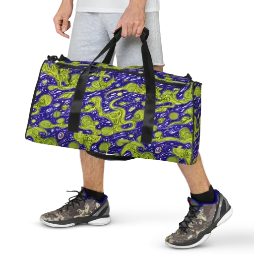 Lime Current on a Duffle Bag