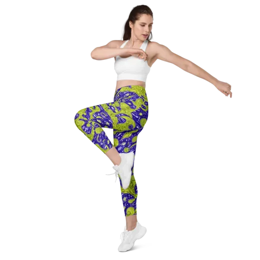 Lime Current on a Leggings with Pockets