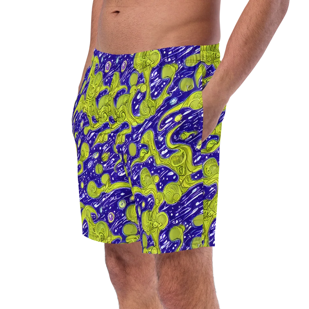 Lime Current on Swim Trunks — Left Front