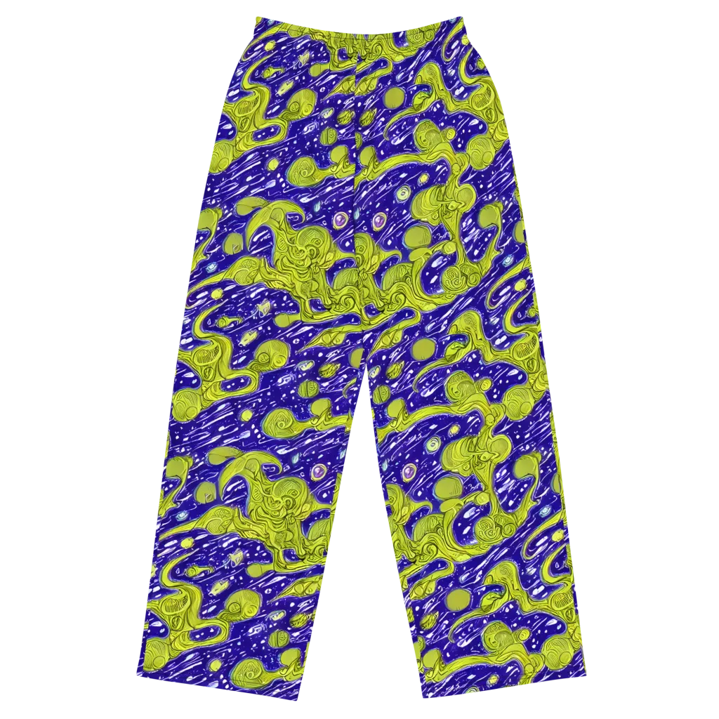Lime Current on Wide-Leg Pants — Front