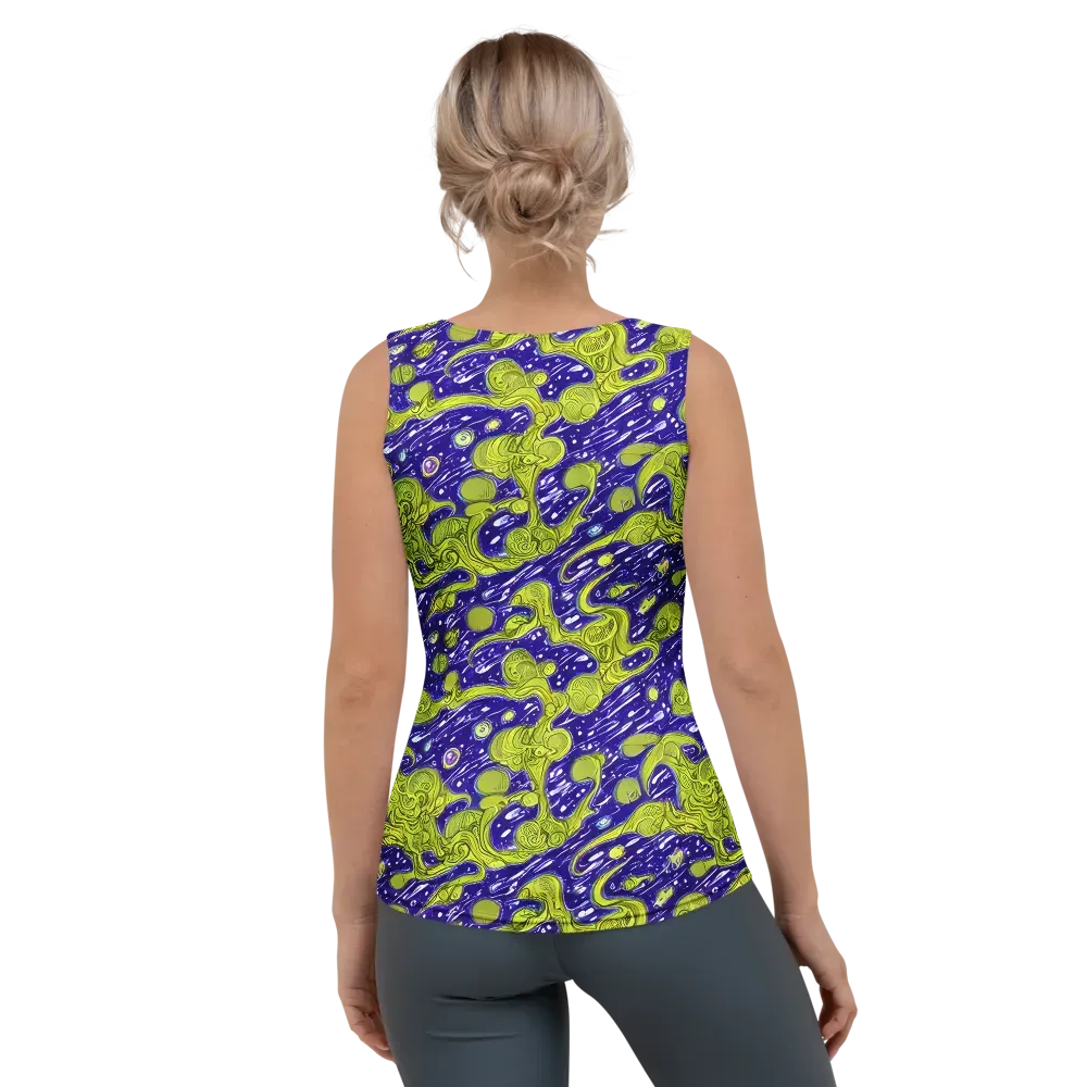 Lime Current on Women's Tank Top — Back
