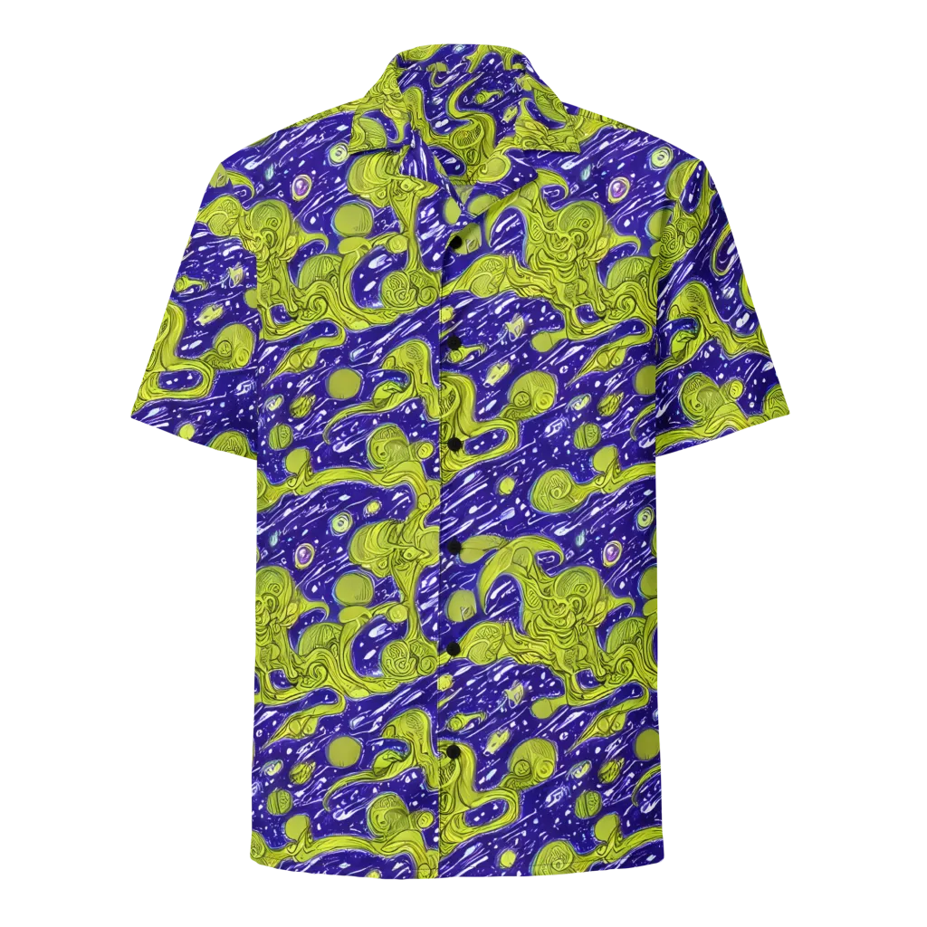 Lime Current on Button Shirt — Front