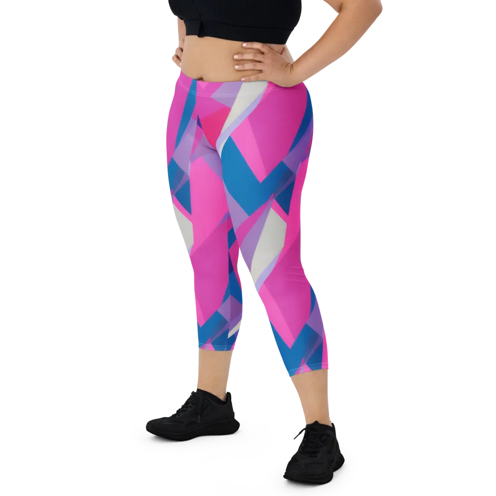 Chromatic Angles on Capri Leggings — Front