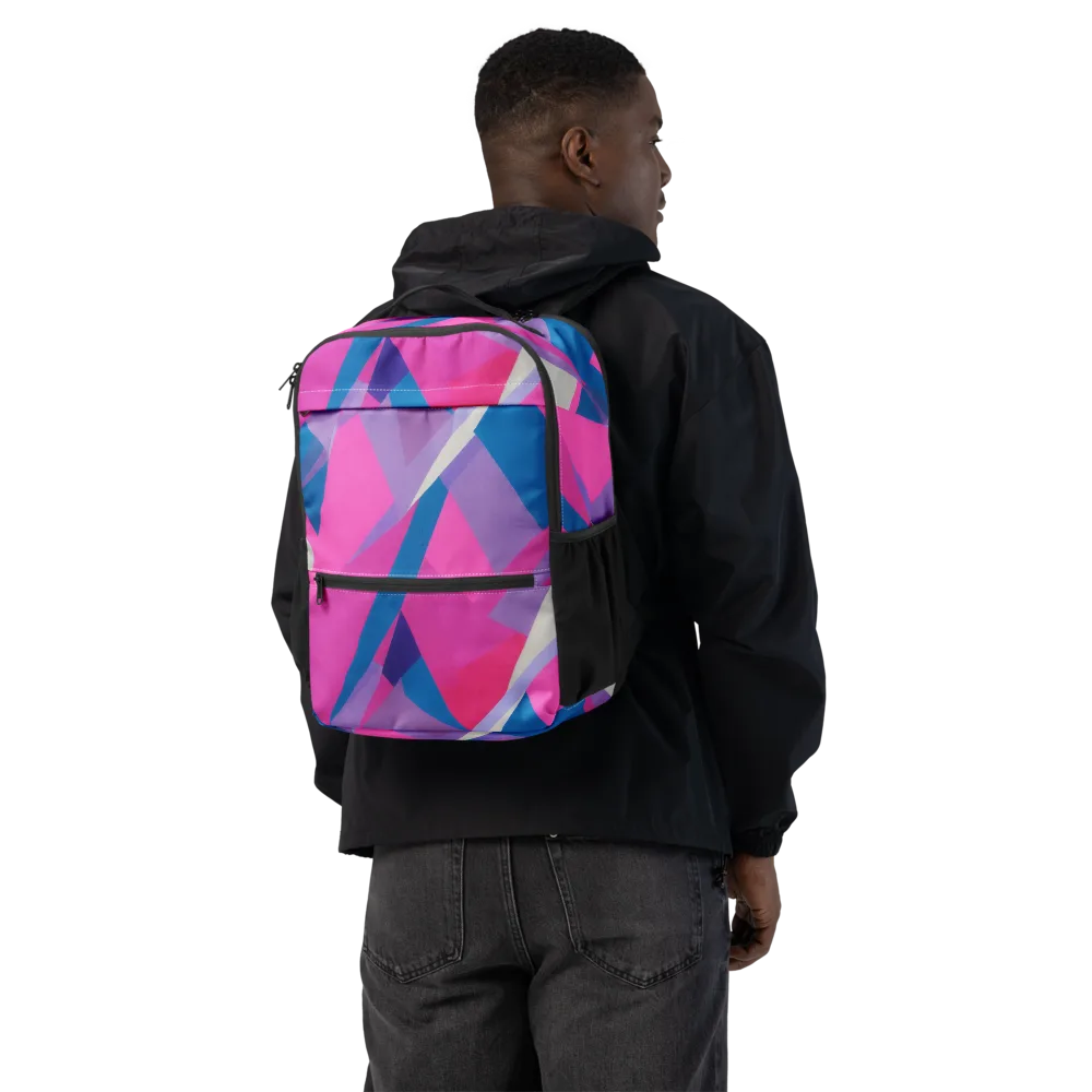 Chromatic Angles on Utility Backpack — Back