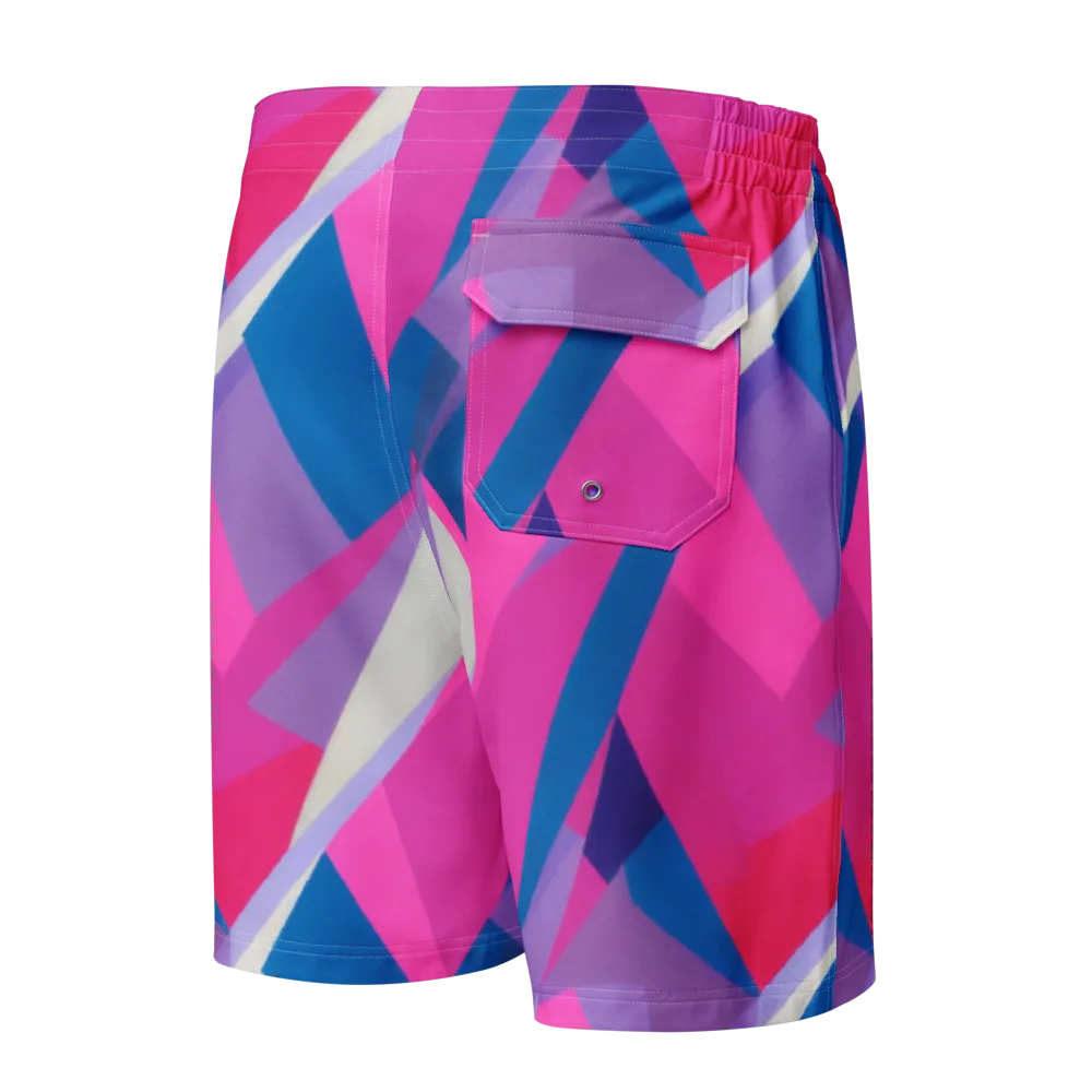 Chromatic Angles on Men's Board Shorts — Back