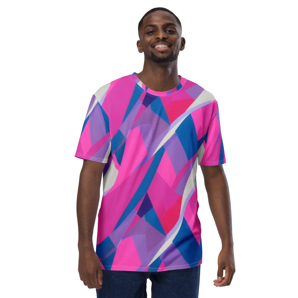 Chromatic Angles on Men's Crew Neck T-Shirt — Front