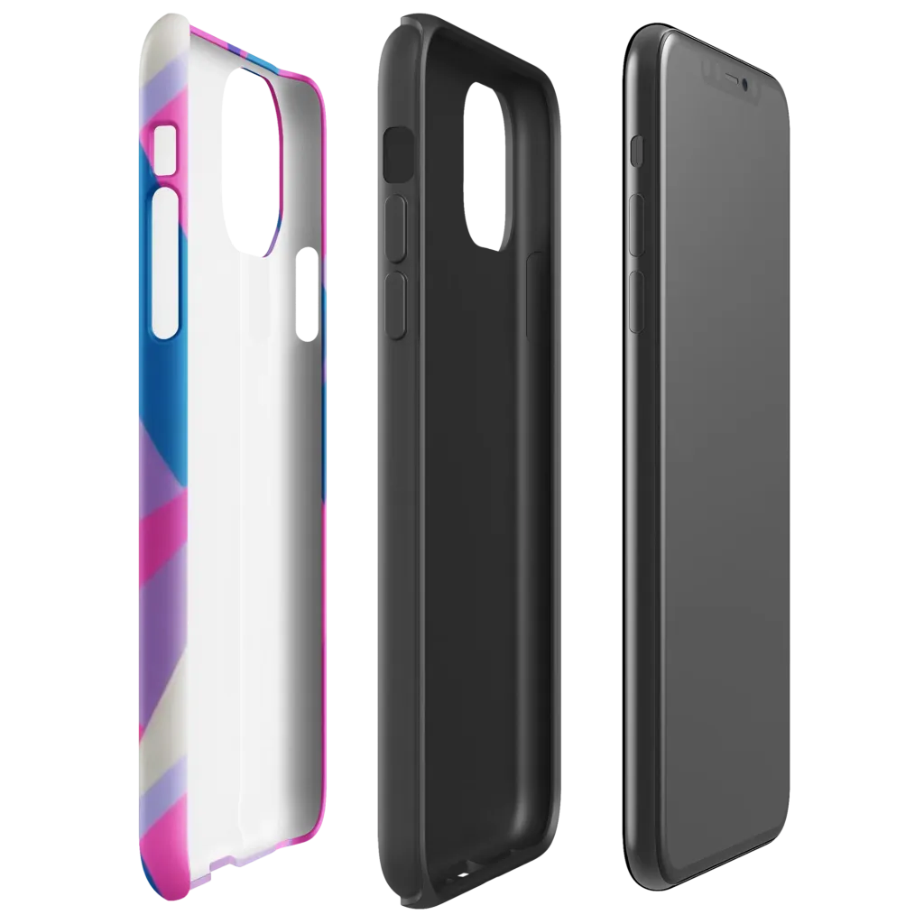 Chromatic Angles on Tough Case for iPhone® — Right