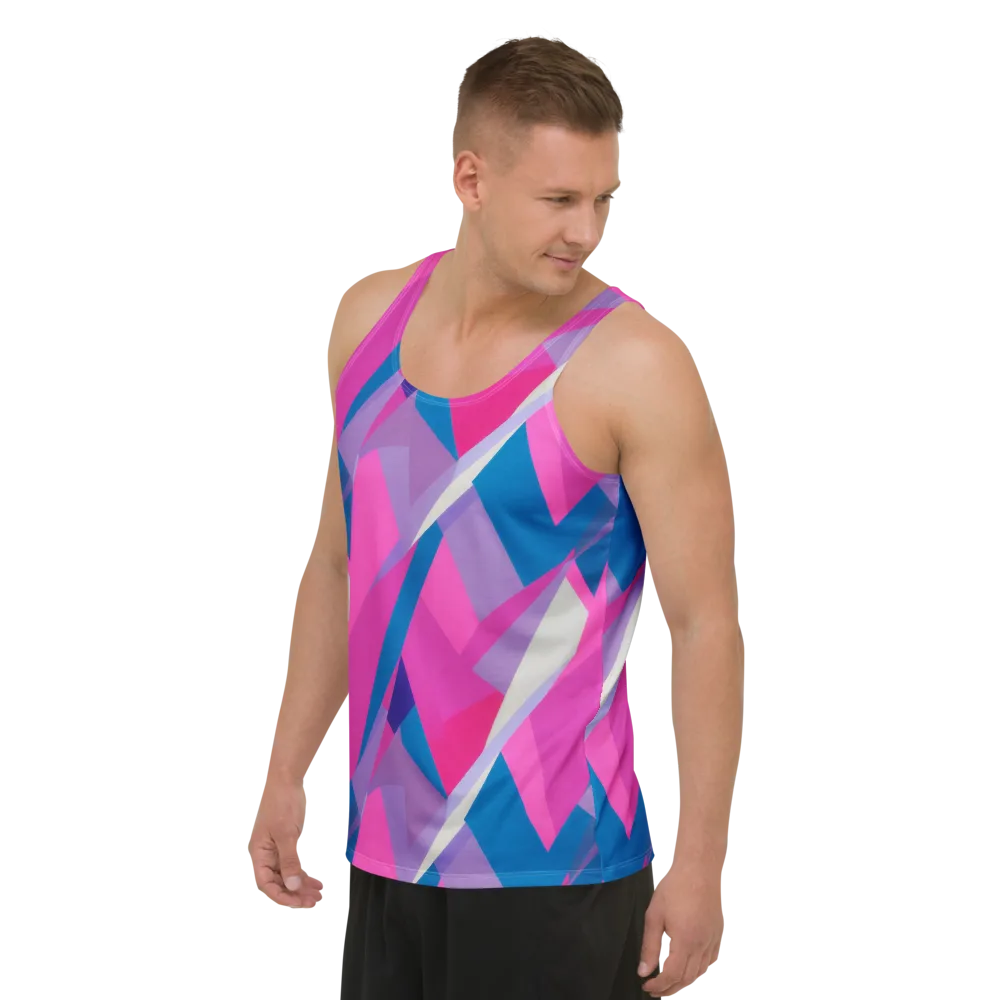 Chromatic Angles on Men's Tank Top — Left Front