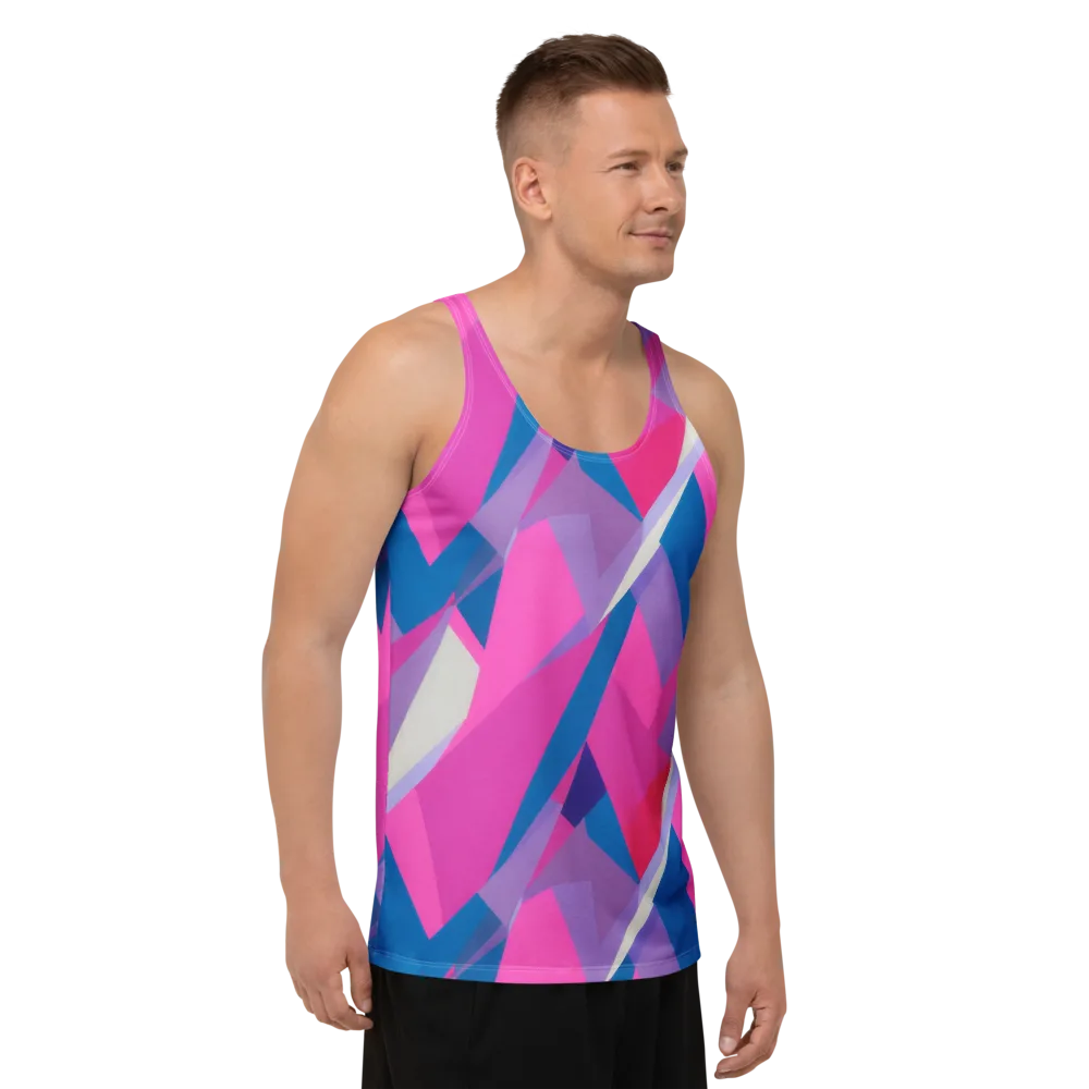 Chromatic Angles on Men's Tank Top — Right Front