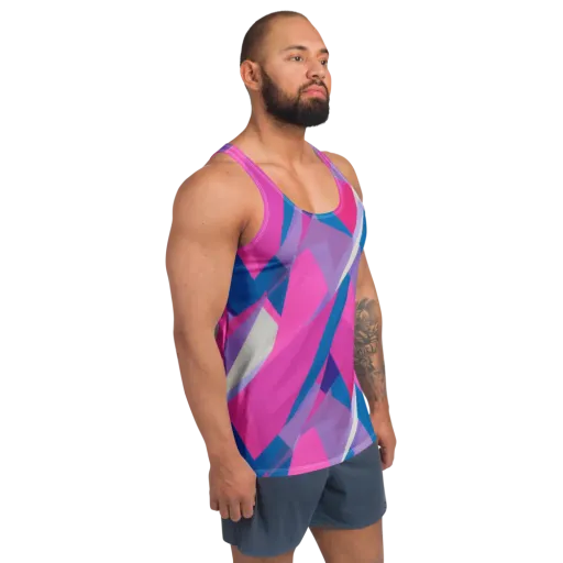 Chromatic Angles on a Men's Tank Top