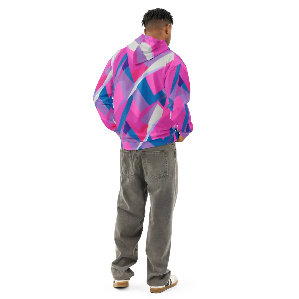 Chromatic Angles on Cotton Hoodie — Back