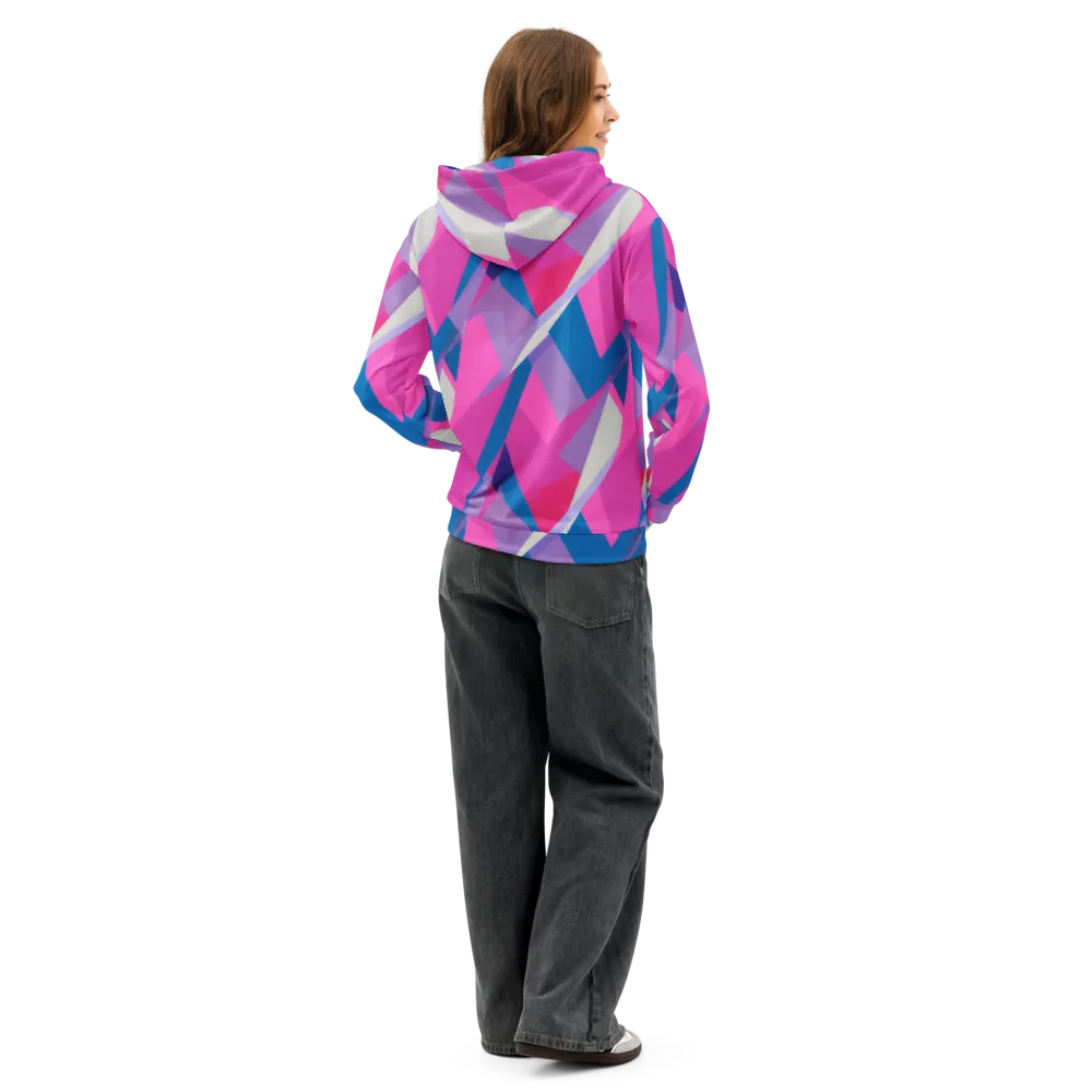 Chromatic Angles on Cotton Hoodie — Back