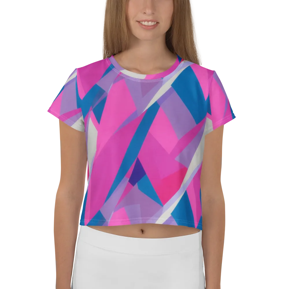 Chromatic Angles on Crop Tee — Front