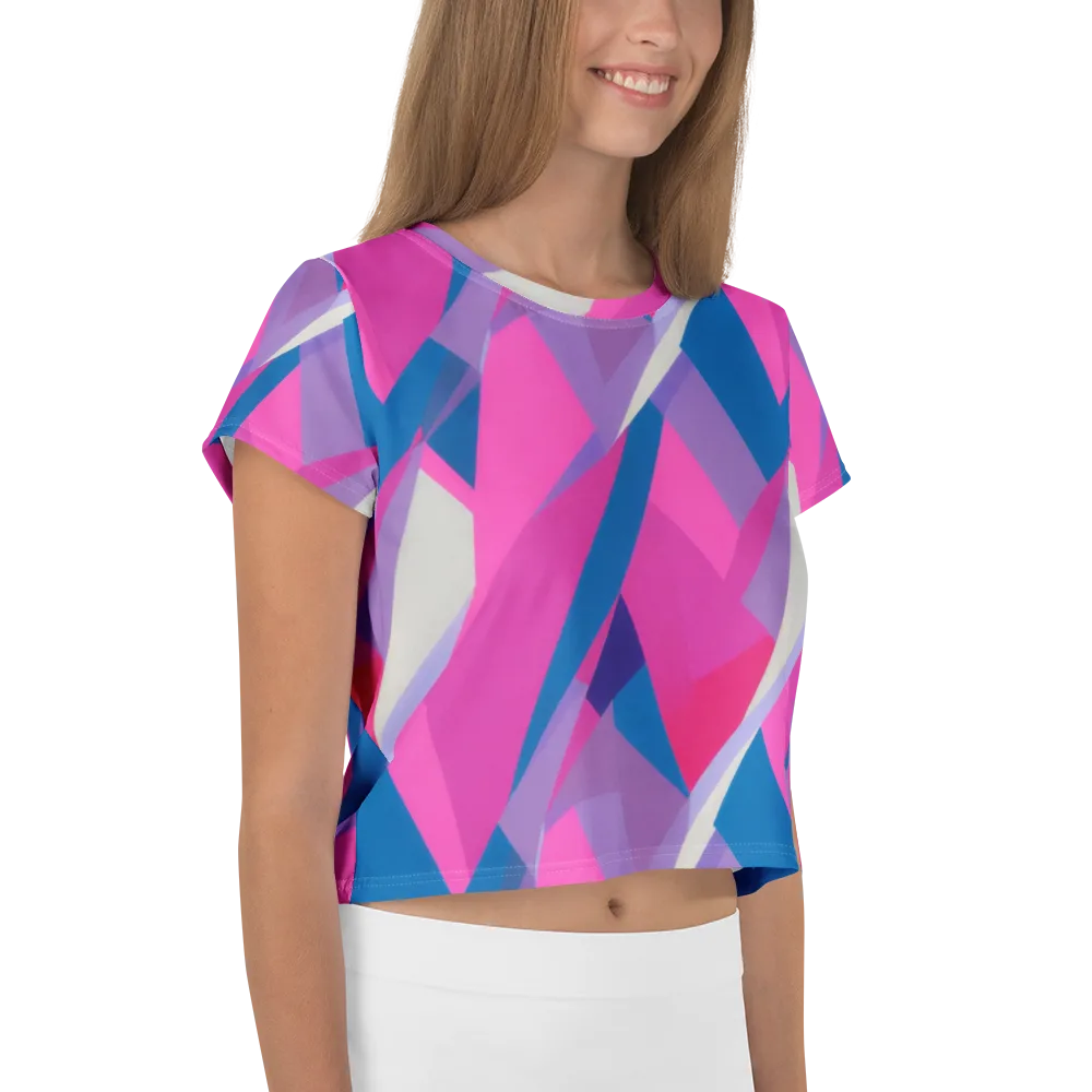 Chromatic Angles on Crop Tee — Right