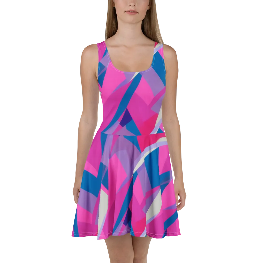 Chromatic Angles on Skater Dress — Front