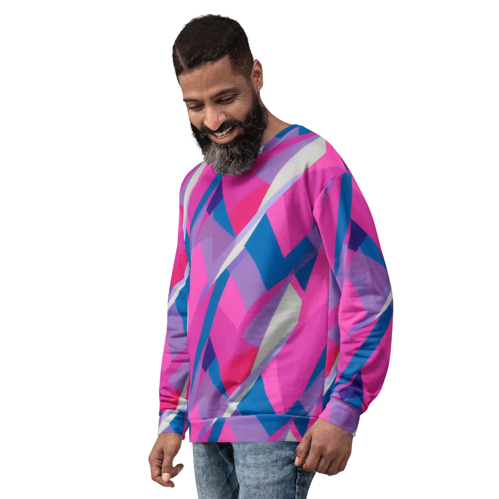 Chromatic Angles on Sweatshirt — Left Front