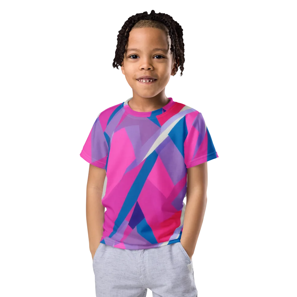 Chromatic Angles on Kids Crew Neck T-Shirt — Front
