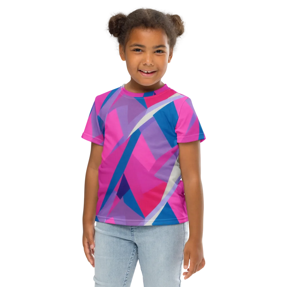 Chromatic Angles on Kids Crew Neck T-Shirt — Front