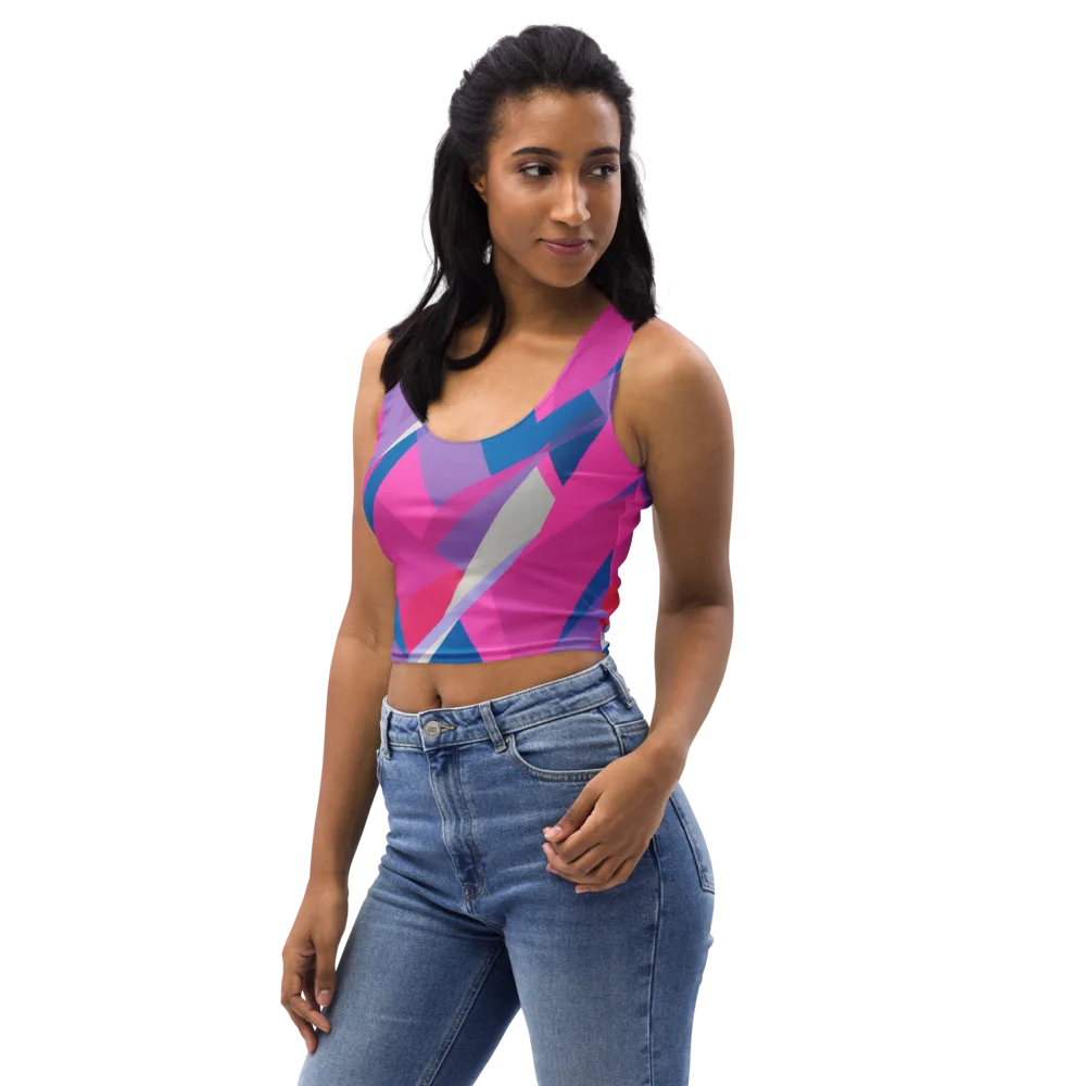 Chromatic Angles on Crop Top — Left Front
