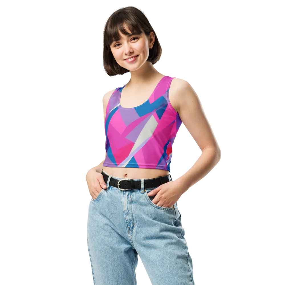 Chromatic Angles on Crop Top — Front