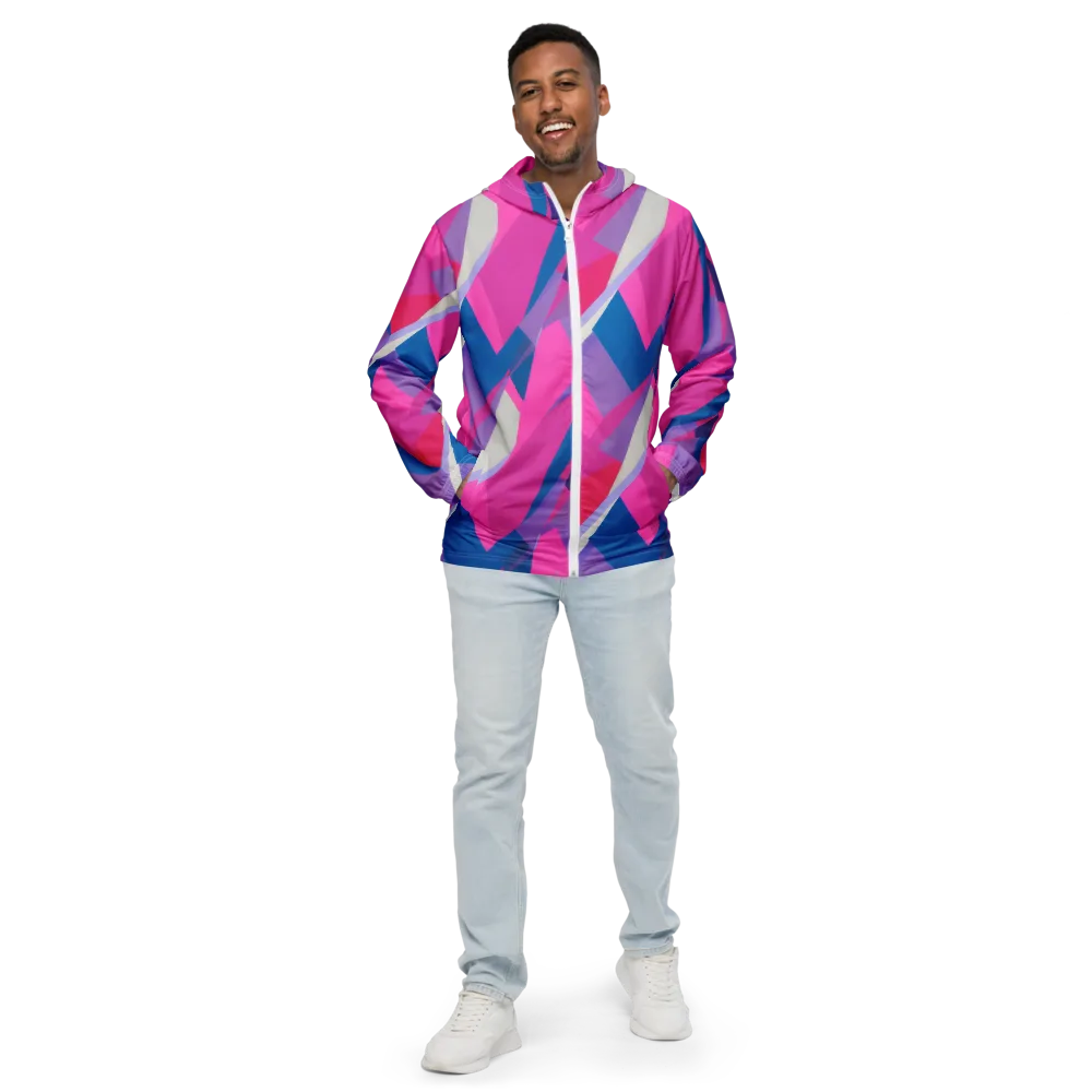 Chromatic Angles on Men's Windbreaker — Front