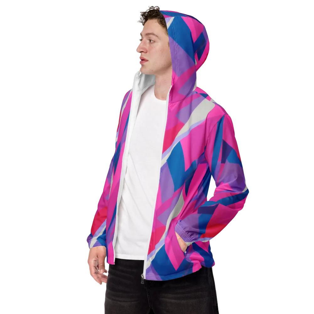 Chromatic Angles on Men's Windbreaker — Left Front