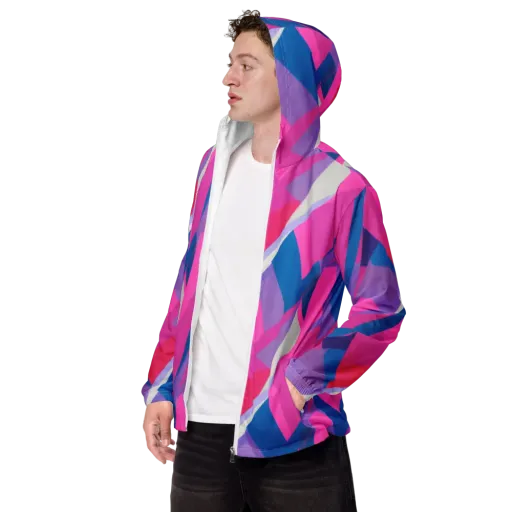 Chromatic Angles on a Men's Windbreaker