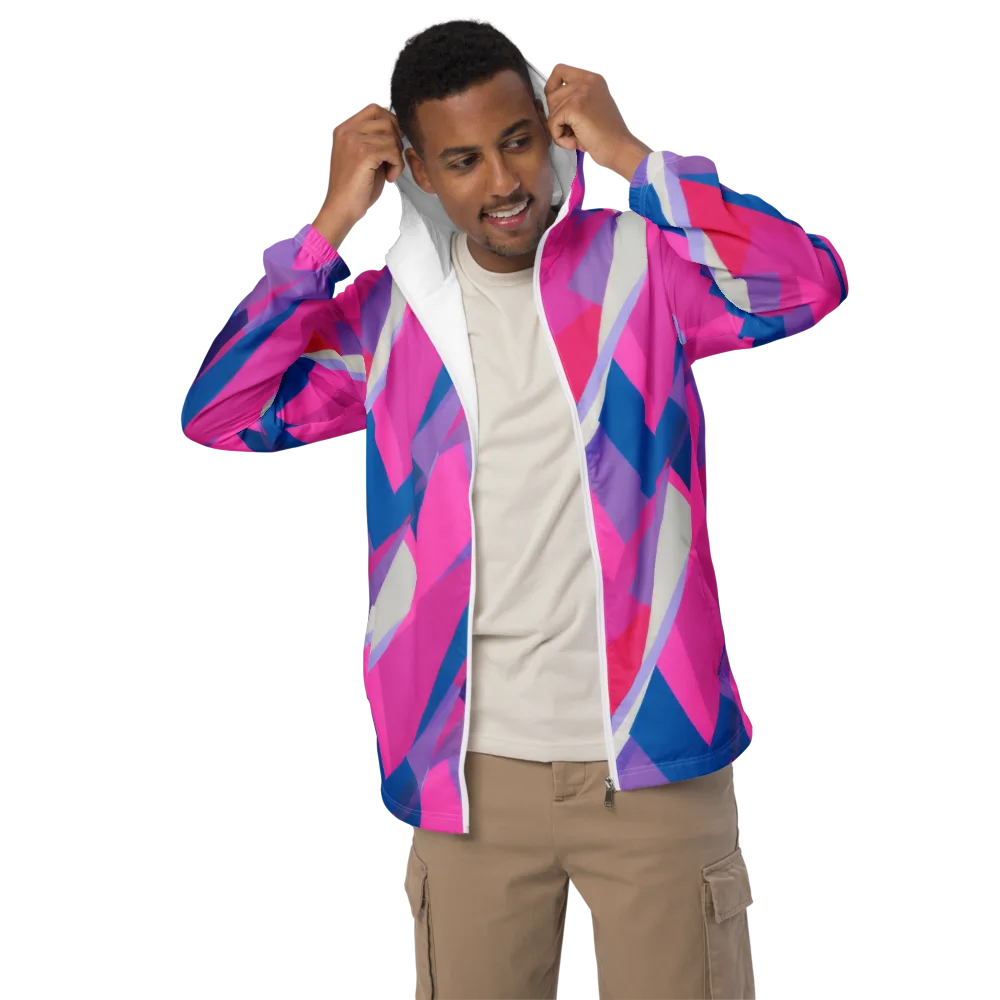 Chromatic Angles on Men's Windbreaker — Front