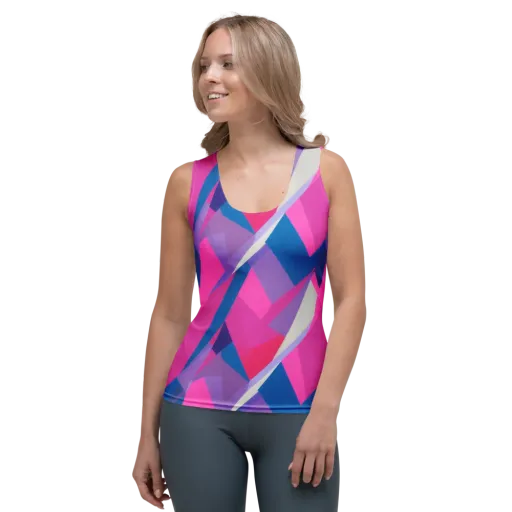Chromatic Angles on a Women's Tank Top